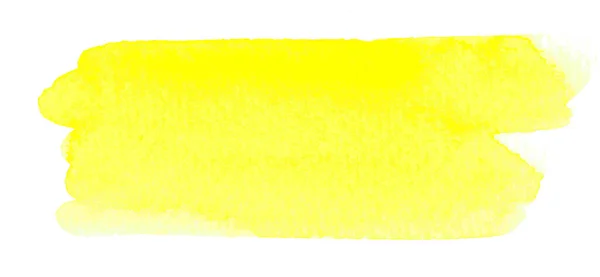 Желтый Цвет Акварели Нарисован Фона Баннера — стоковое фото