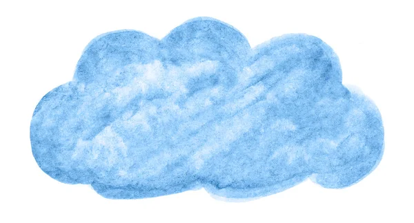 Aquarela Nuvem Mão Desenhada Bonito Nuvens Desenhos Animados Nuvens Escuras — Fotografia de Stock
