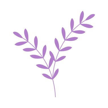 Basit yapraklar, yaprak grafik mor renk