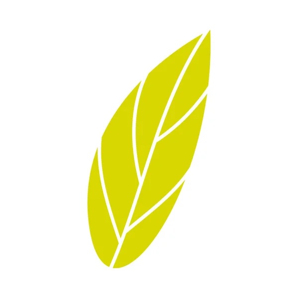 Простые Листья Лист Графический Желтый Цвет — стоковый вектор