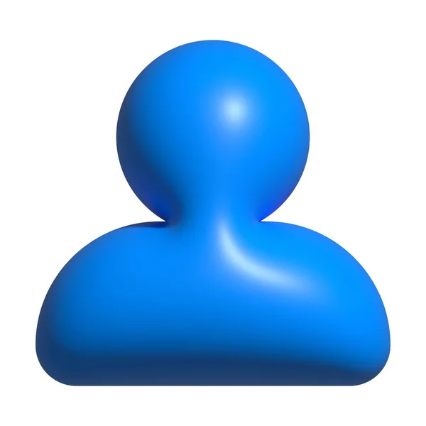 Ícone Pessoa Botões Pessoa Azul Para Ícone Emoji — Fotografia de Stock