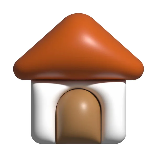 Ikona Domu Przyciski Domowe Dla Mediów Emoji Społecznych — Zdjęcie stockowe