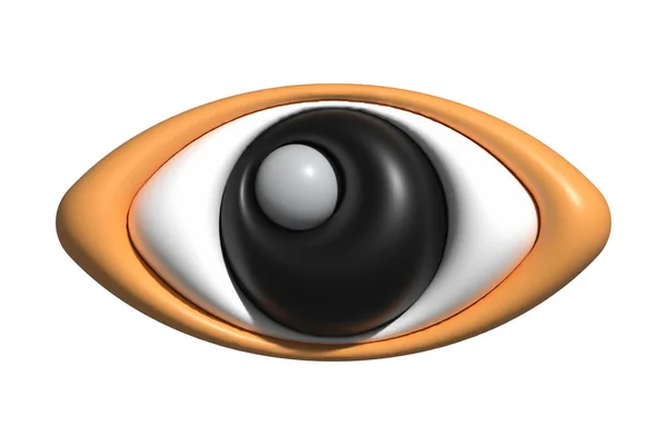 Ögon Ögonglob Titta Symbol För Emoji Ikon — Stockfoto