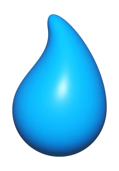 Gota Agua Gotita Agua Agua Para Icono Emoji — Foto de Stock