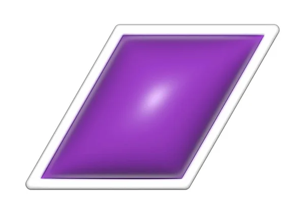 Parallelogram Shapes Geometric Basic Simple Parallelogram Purple Shape — Zdjęcie stockowe