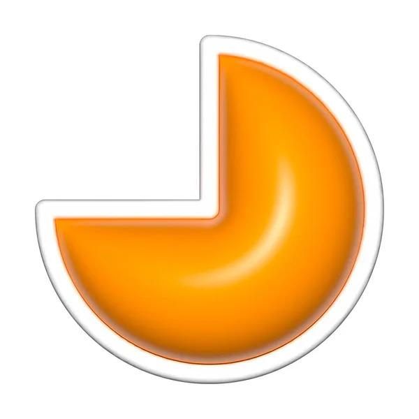 Pic Shapes Geometric Basic Simple Pic Orange Shape — Stockfoto