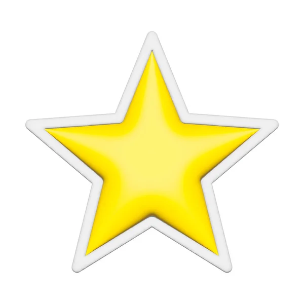 Star Shapes Geometric Basic Simple Star Yellow Shape — Fotografia de Stock