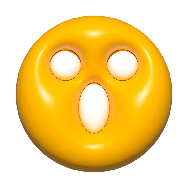 Emoji Face Ícone Amarelo Emoji Círculo Rosto — Fotografia de Stock