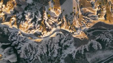 Kapadokya manzara manzarası. Türkiye