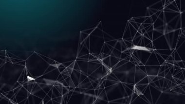 Ağ bağlantısı yapısı. Noktalı ve çizgili dijital arkaplan