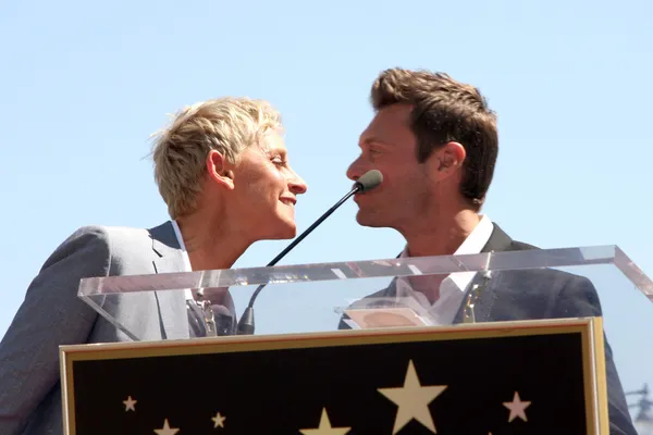 Ellen DeGeneres, Ryan Seacrest — Stock Photo, Image