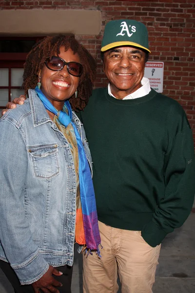 Debra Byrd & Johnny Mathis — Stock Photo, Image