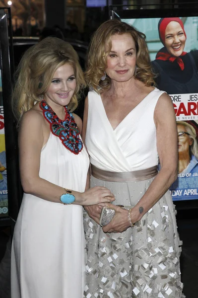 Drew Barrymore and Jessica Lange — Stock Photo, Image