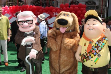 Carl Fredricksen, Dug, and Russell clipart