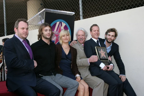 Kiefer Sutherland & Family — Stock Photo, Image