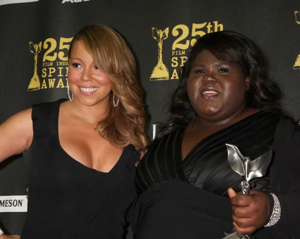 Mariah Carey and Gabby Sidbe — Stock Photo, Image