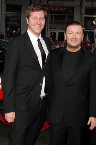 Matthew Robinson & Ricky Gervais — Fotografia de Stock