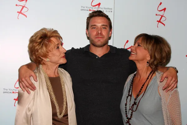 Jeanne Cooper, Billy Miller, Jess Walton — Stock Photo, Image