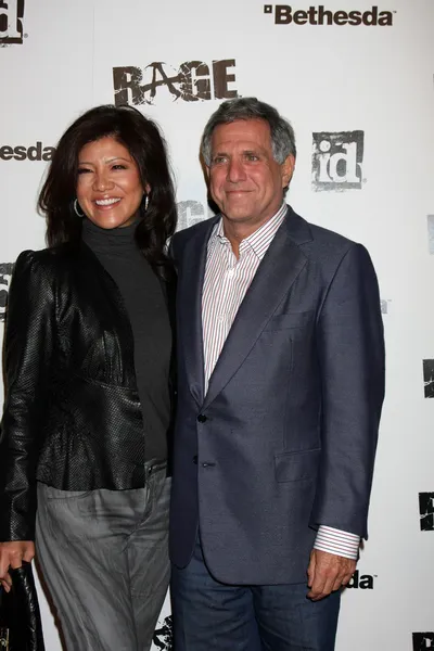 Julie Chen, Les Moonves — Stock Photo, Image