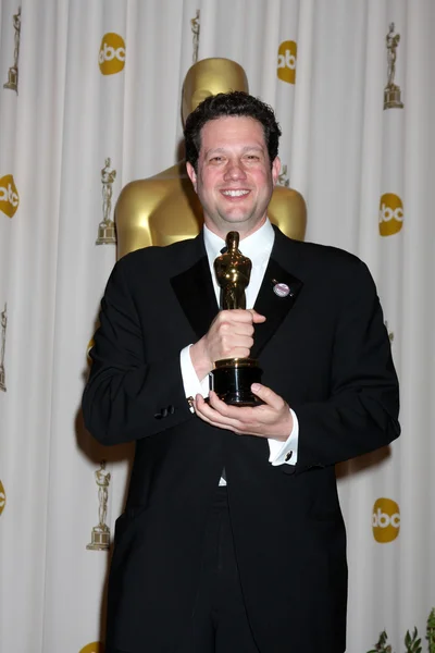 Michael Giacchino celebra su Oscar por Logro en Música (Original S — Foto de Stock