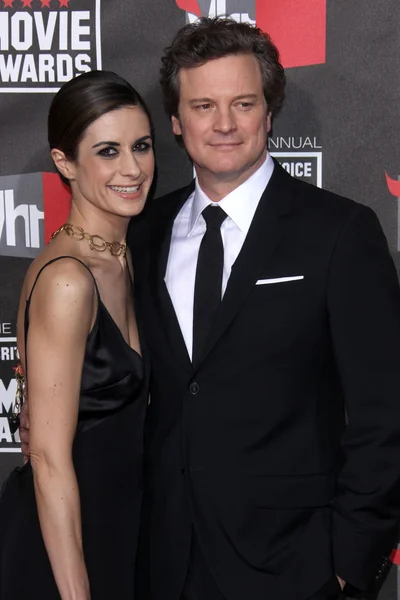 Livia Giuggioli, Colin Firth – stockfoto