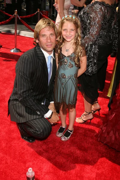 Roger Howarth ve kızı — Stok fotoğraf