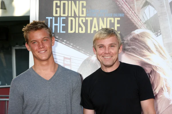 Rick Schroeder and Son Luke — Stock Photo, Image
