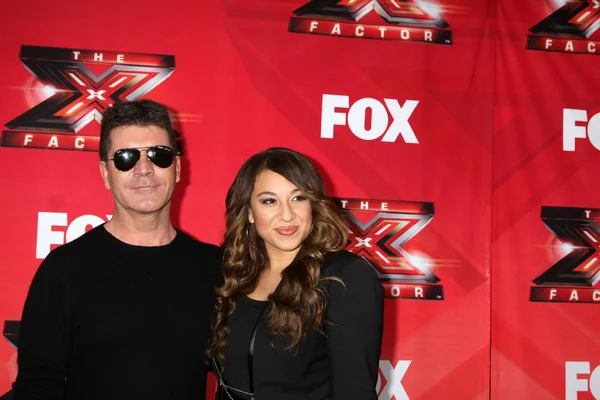 Cowell Simon, melanie amaro — Foto de Stock