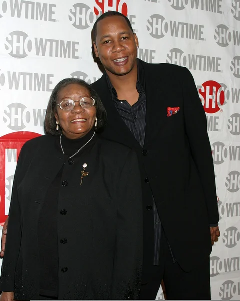 Mark Curry e la madre — Foto Stock