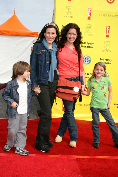 Tricia Leigh Fisher, Figlio, Joely Fisher, Skylar — Foto Stock