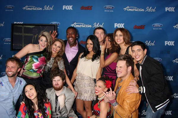 American Idol sezon 10 top 13 — Stok fotoğraf
