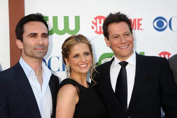 Nestor Carbonell, Sarah Michelle Geller, Ioan Gruffudd — Foto Stock