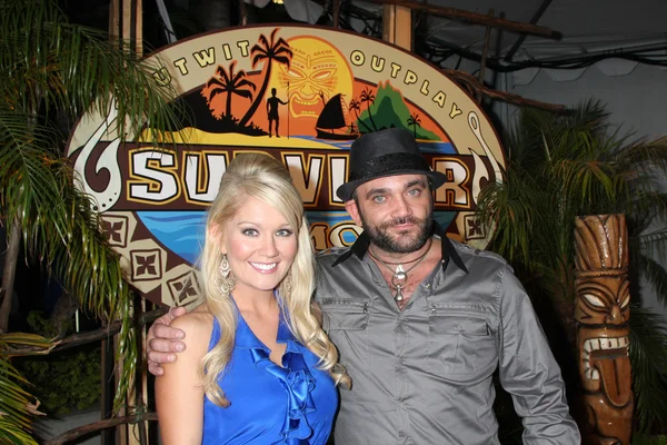 Natalie White, Russell Hantz — Stock Photo, Image