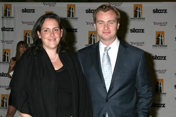 Christopher Nolan, wife Emma Thomas — Stock Photo, Image