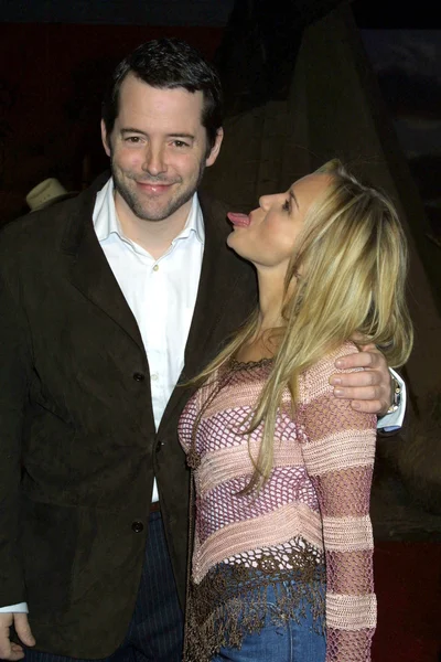 Matthew broderick och kristin chenoweth — Stockfoto