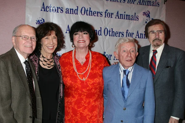 Lily Tomlin, Jo Anne Worley, Arte Johnson and Gary Owens — Stock Photo, Image