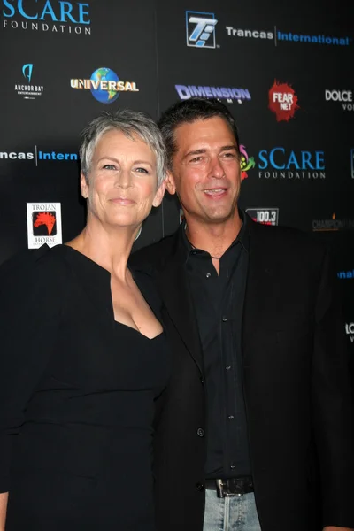 Jamie Lee Curtis, Malek Akkad — Stock Photo, Image