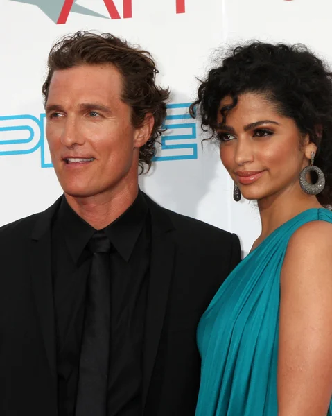 Matthew Mcconaughey e Camila Alves — Fotografia de Stock