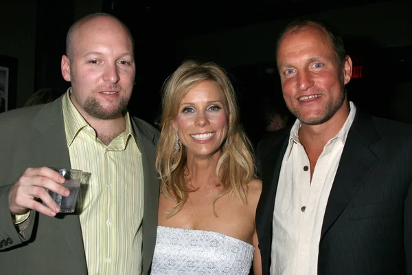 Zak Penn, Cheryl Hines, Woody Harrelson — Zdjęcie stockowe