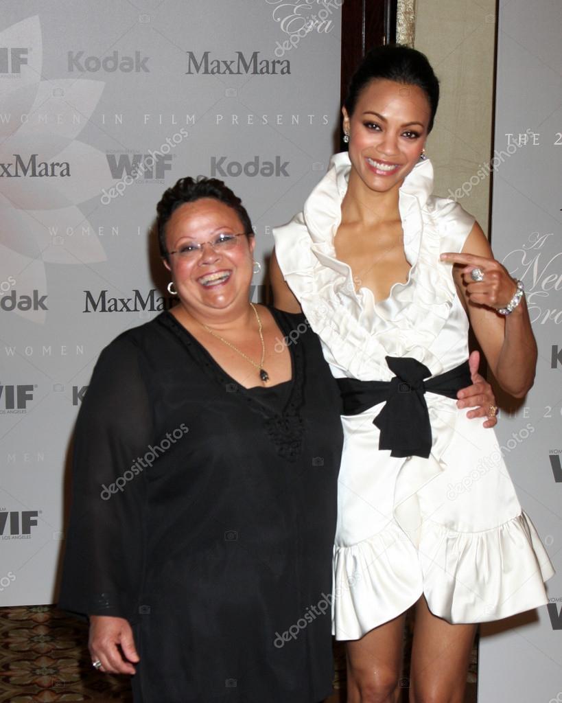 Asalia Nazario And Daughter Zoe Saldana Stock Editorial Photo Jean_Nelson #12923372