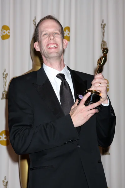 Director Pete Docter, winner of Best Animated Feature award for 'Up,' — Stok fotoğraf