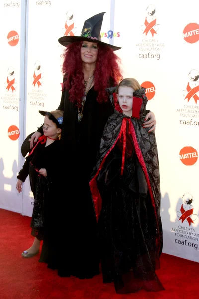 Melora Hardin , her children — Stock Photo, Image