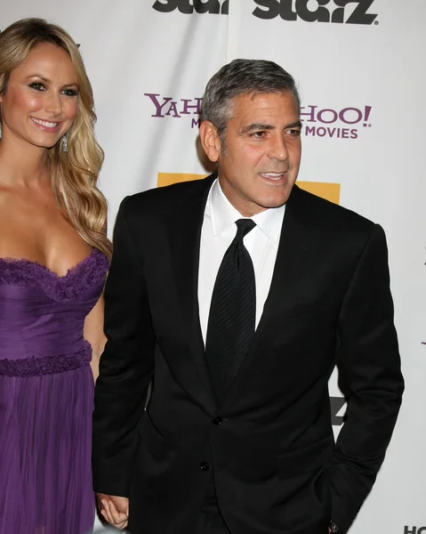 Stacy Keibler, George Clooney — Zdjęcie stockowe