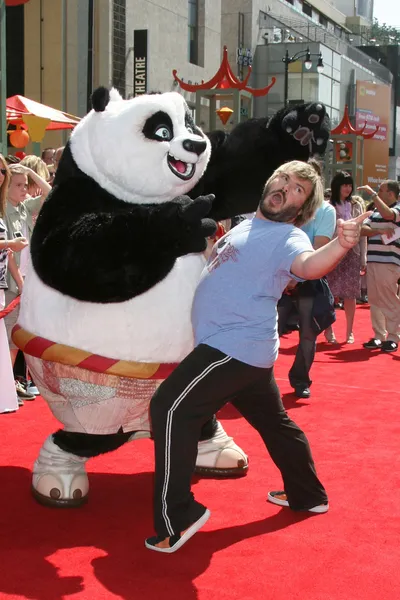 Jack Black & Kung Fu Panda — Stock Photo, Image