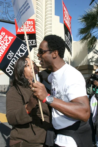 Shonda Rhimes and Isaiah Washington — Stock Photo, Image