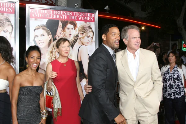 Will Smith, Jada Pinkett Smith, Annette Bening, Warren Beatty — Stock Photo, Image