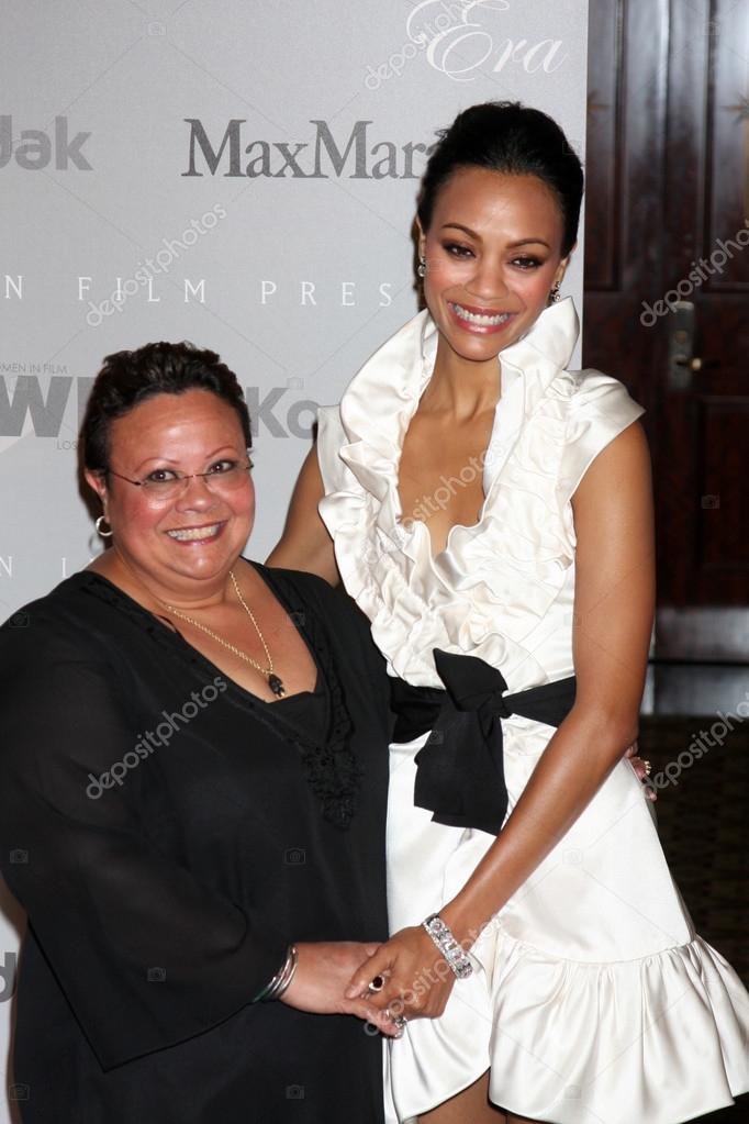 Asalia Nazario and Daughter Zoe Saldana Stock Editorial Photo © Jean