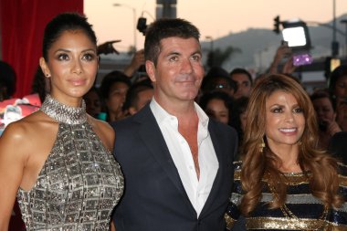 Nicole Scherzinger, Simon Cowell, Paula Abdul, Antonio Reid, Steve Jones