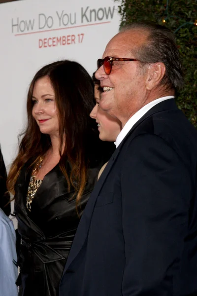 Jennifer Nicholson & Children, with dad Jack Nicholson — Stock Photo, Image