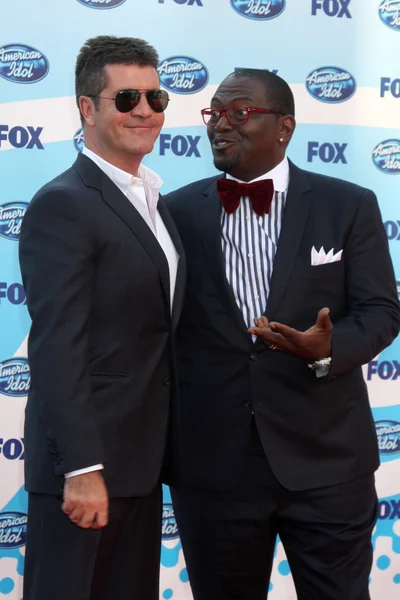 Simon Cowell & Randy Jackson — Stock Photo, Image